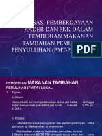 Sosialisasi PMT Lokal Bagi Kader N PKK