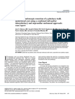 [19330693 - Journal of Neurosurgery] Complete endoscopic resection of a pituitary stalk epidermoid cyst using a combined infrasellar interpituitary and suprasellar endonasal approach_ case report (1)