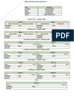 Tabela de Jogos Copa Segio Fut7