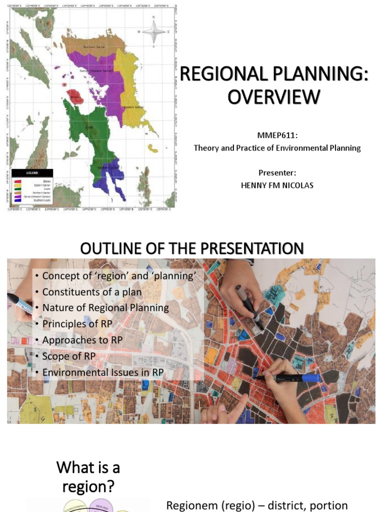 Regional Planning:: MMEP611: Theory and Practice of Environmental