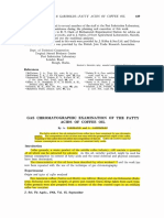 1964 Carisano, Gas Chromatographic Examination of The Fatty Acids of Coffee Oil