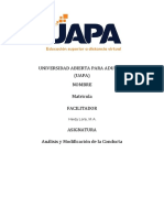 Tarea 3 y 4 Analisis y Modificacion de La Conducta