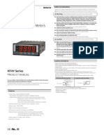 4-Digit Multi Panel Meters: MT4Y Series