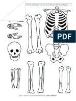 Cut-Out Skeleton - Print On Card Stock and Cut Apart Each Bone or Set of Bones. Place in A Ziploc Bag