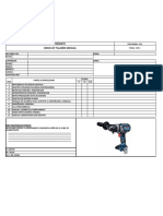 Check List de Taladro Inalambrico