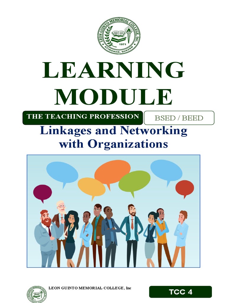 M6 LINKAGES AND NETWORKING WITH ORGANIZATIONS (Responded) PDF