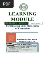 M2 - FORMULATING YOUR PHILOSOPHY OF EDUCATION (Responded)