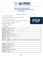 Constancia de Inscripción Pruebas de Conocimientos Especificos Sun-Cunoc