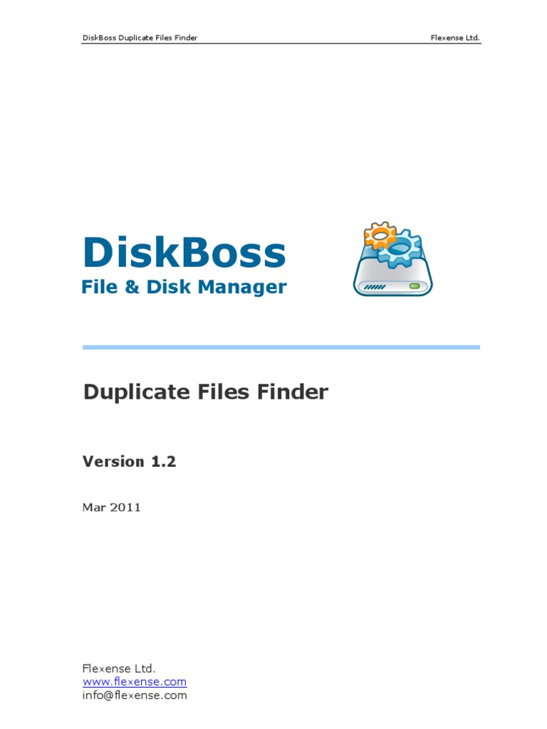 DiskBoss: Advanced Duplicate File Finder | PDF | Command Line Interface ...