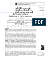 Regional Differences in Agricultural Profitability, Government Payments, Farmland Values. Implications of DuPont Expansion 2009 18p SK