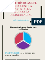 Características Del Delincuente A Tráves de La Psicología