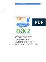 Detail Project Report of Bamundi High School Amrit Sarovar