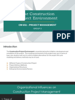 The Construction Project Environment
