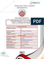 PROYECTO Del Motor A Vapor - Stirling
