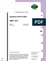 D Guideline HACCP GMP+