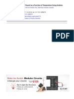 Determining The Speed of Sound As A Function of Temperature Using Arduino