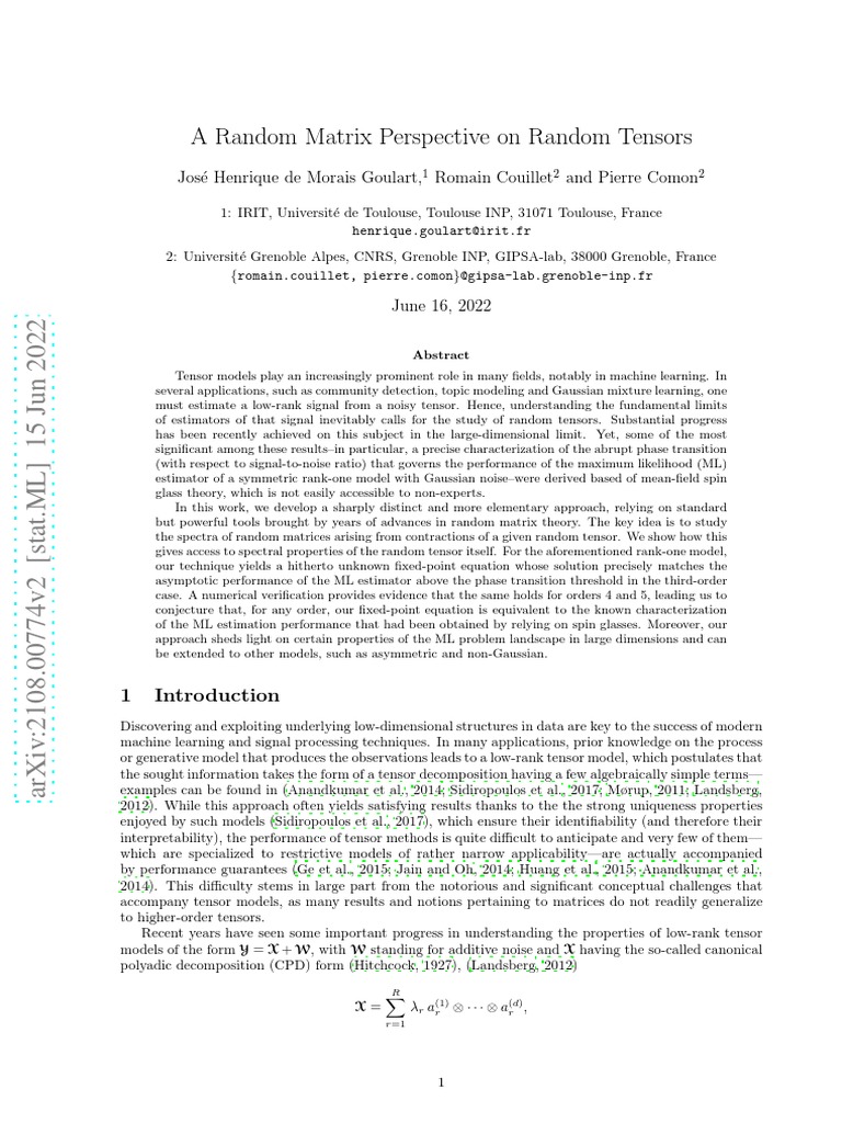 Random Matrices In Physics _ Introduction to Random Matrices – KMCV