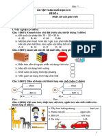 10 ĐỀ ÔN TẬP TOÁN LỚP 1