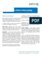 What Is Web Hosting?: Web Space: Website Files, HTML Codes, Shared Hosting: in This Hosting, Multiple