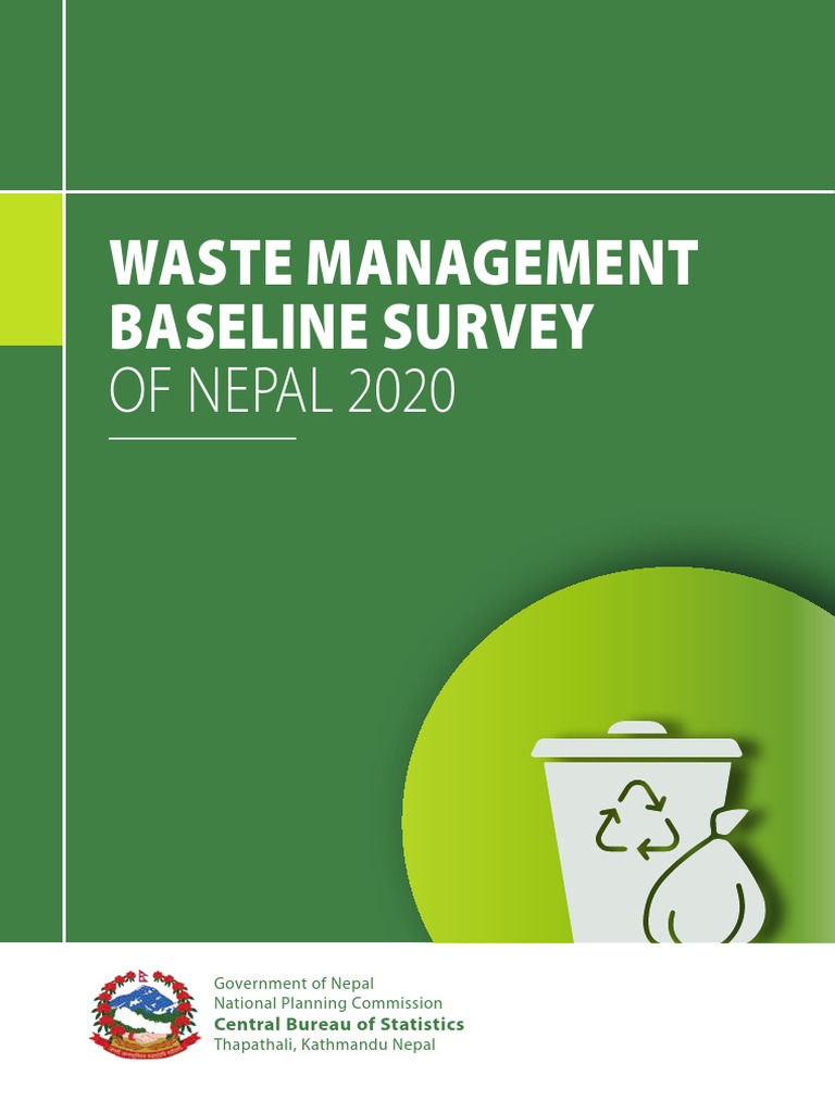 Nepal Waste Management Survey 2020 | PDF | Waste Management | Waste