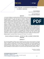 Letalidade policial no Brasil: uma revisão da literatura acadêmica (2000-2020