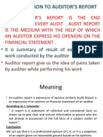 Introduction To Auditor'S Report