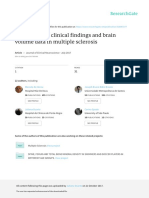 Correlation of Clinical Findings and Brain Volume Data in Multiple Sclerosis