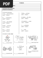 Prova de Inglês para o 2º Ano Do Ensino Fundamental | PDF | Artes ...