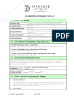 Standard Operating Procedure Template: OHS #10-097 - Revised 03/31/2014