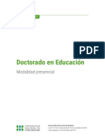 Plan Doctorado en Educacion