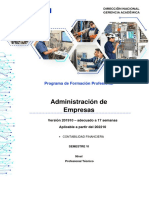 Formación Profesional en Administración de Empresas con énfasis en Contabilidad Financiera