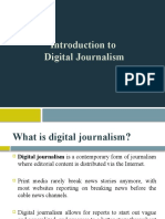 Introduction To Digital Journalism