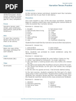 Narrative Tenses Practice