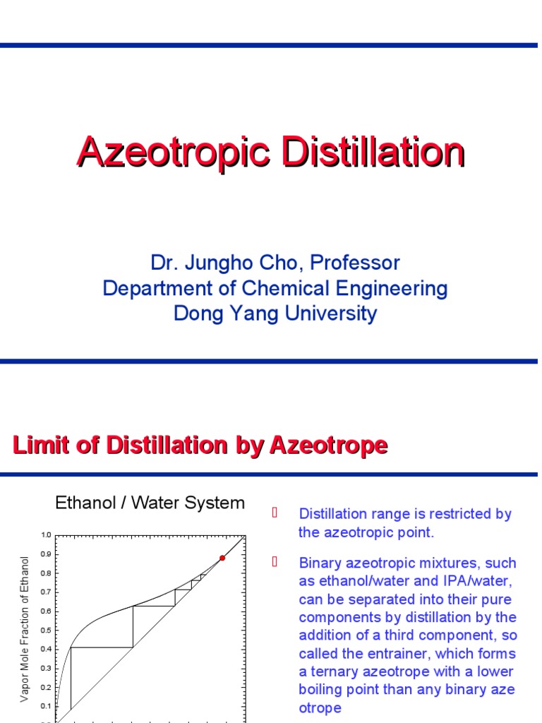 Azeotropic Distillation Pdf _ Azeotropic Mixture – DONVOJ