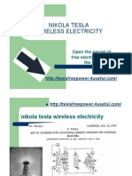 Nikola Tesla Wireless Electricity