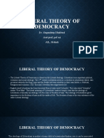 Liberal Theory of Democracy
