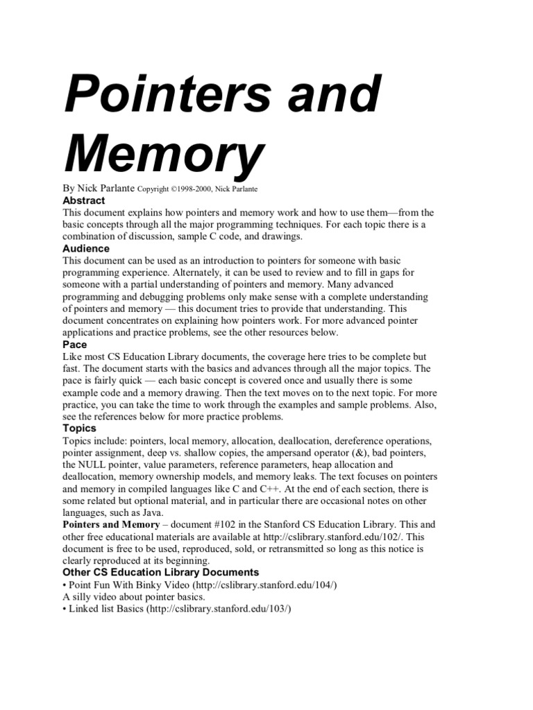 Pointers and | PDF