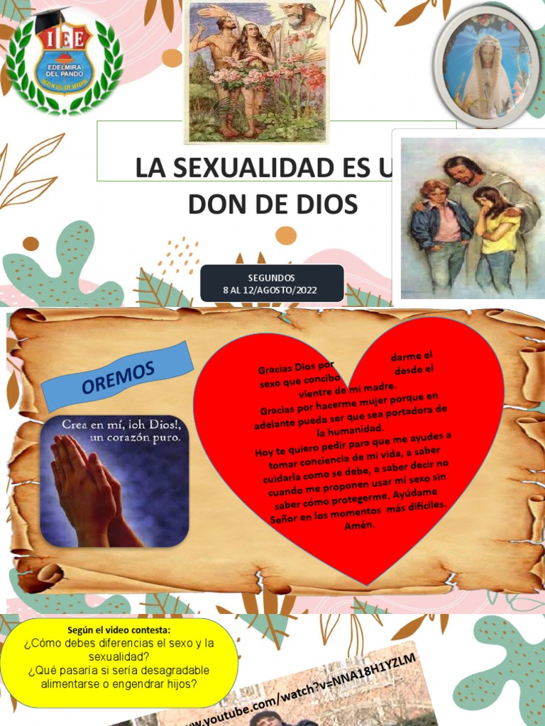 Sexualidad Don de Dios 2° PDF Castidad Amor Foto