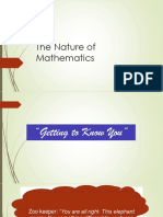Nature of Mathematics and Fibonacci Sequence