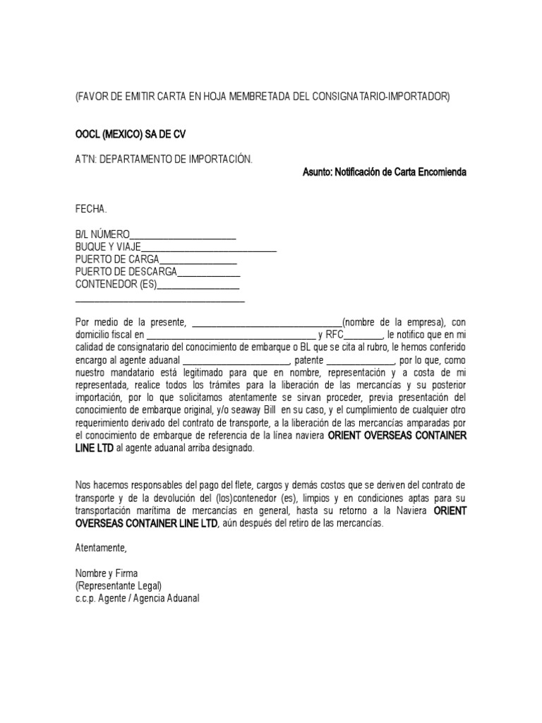 Carta de 2021 PDF