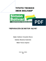 Mecanica Motor 1nz-Fe Simon Bolivar