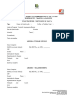 Formulário Composição Banca de Defesa