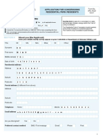 F020 Application For Concessions Residential Park Residents