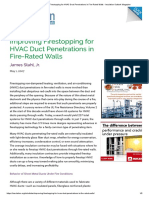 Improving Firestopping For HVAC Duct Penetrations in Fire-Rated Walls - Insulation Outlook Magazine
