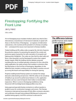 Firestopping - Fortifying The Front Line - Insulation Outlook Magazine