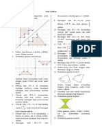 Soal Latihan Transformasi Geometri dan Bangun Ruang