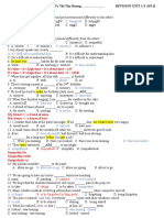 Bản sao E 11 REVISION UNIT 1-3.1