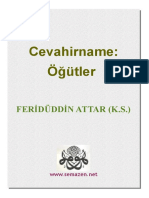 Cevahirname - Öğütler FERİDÜDDİN ATTAR (K.S.)