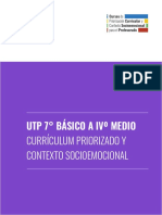 Currículum Priorizado y Contexto Socioemocional para UTP de 7° A IV° Medio