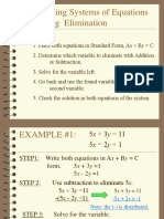 3-2: Solving Systems of Equations Using Elimination